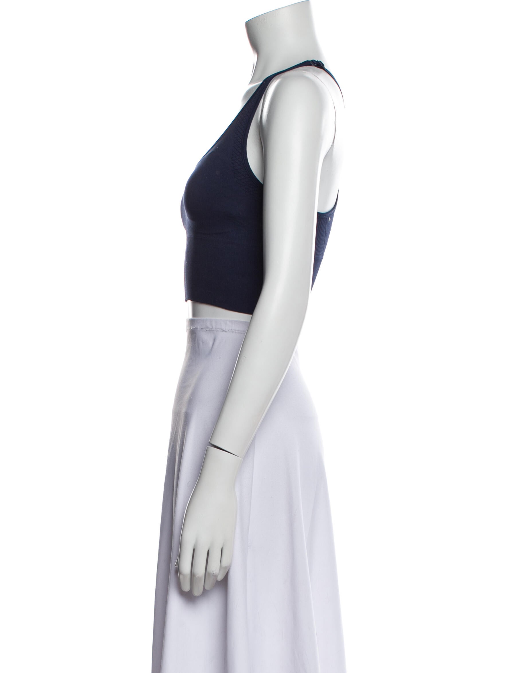 Tory Sport Scoop Neck Sleeveless Crop Top