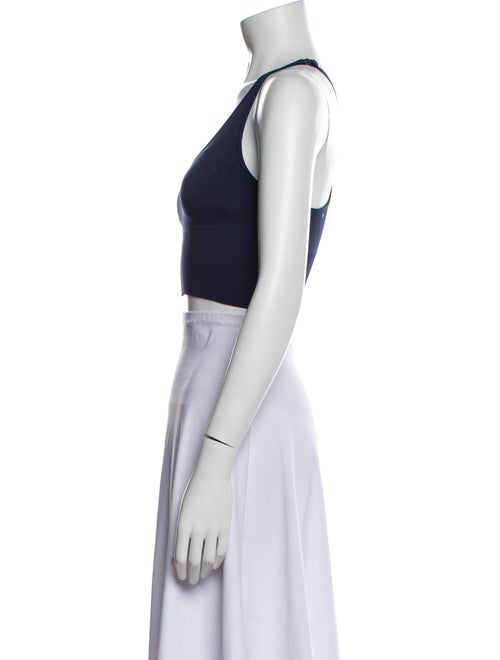 Tory Sport Scoop Neck Sleeveless Crop Top