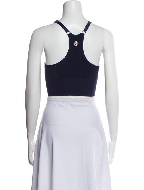 Tory Sport Scoop Neck Sleeveless Crop Top