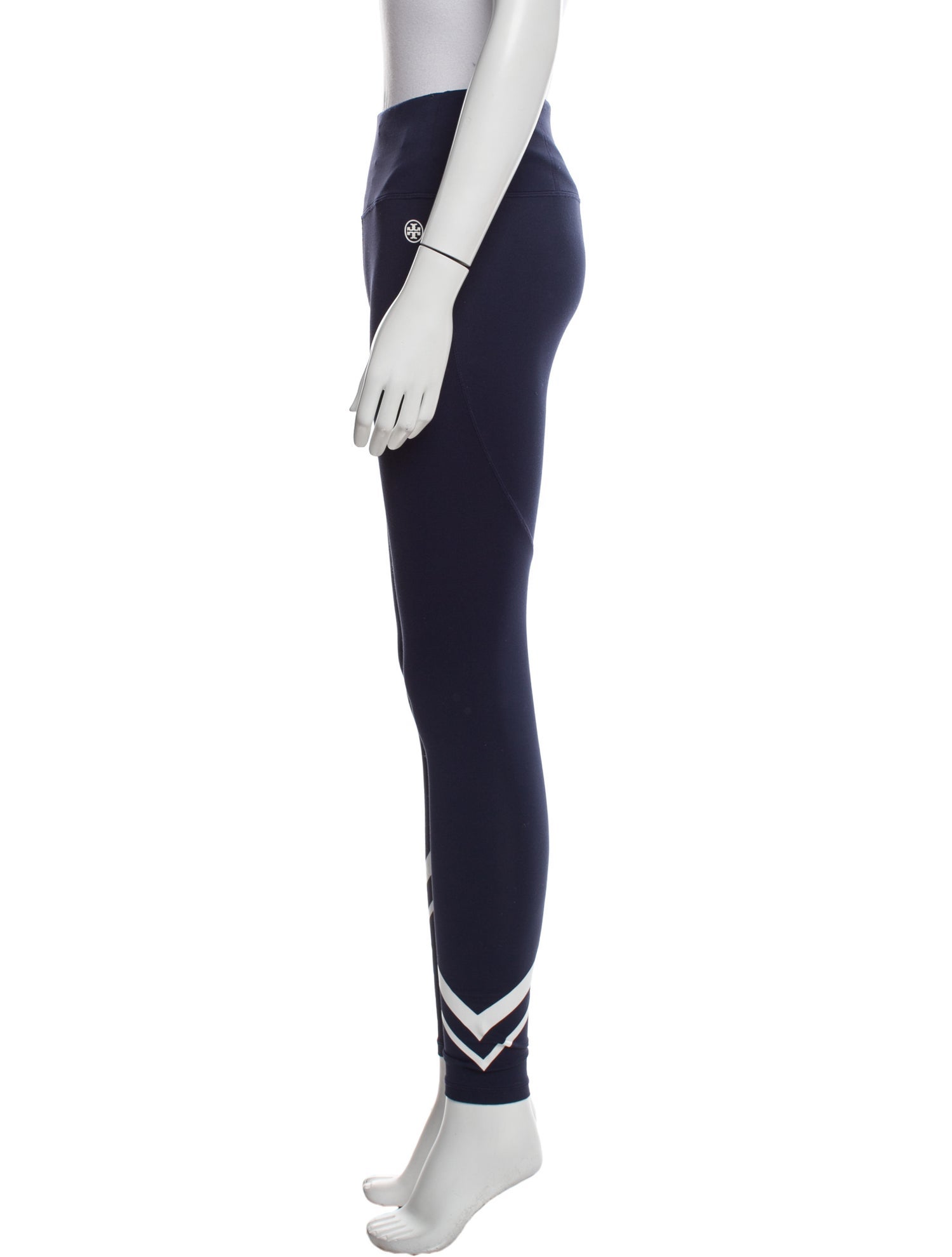 Tory Sport Striped Skinny Leg Pants