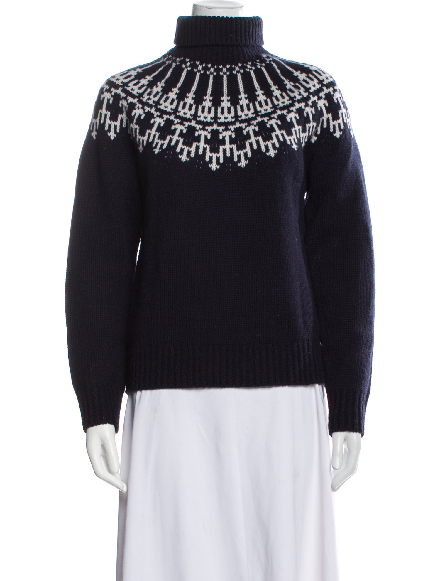 Tory Sport Merino Wool Patterned Sweater