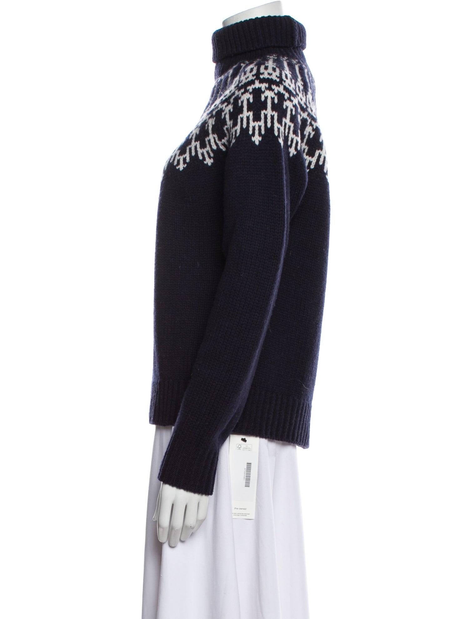 Tory Sport Merino Wool Patterned Sweater