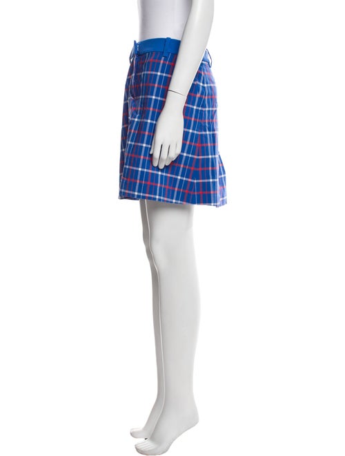 Tory Sport Plaid Print Mini Skirt