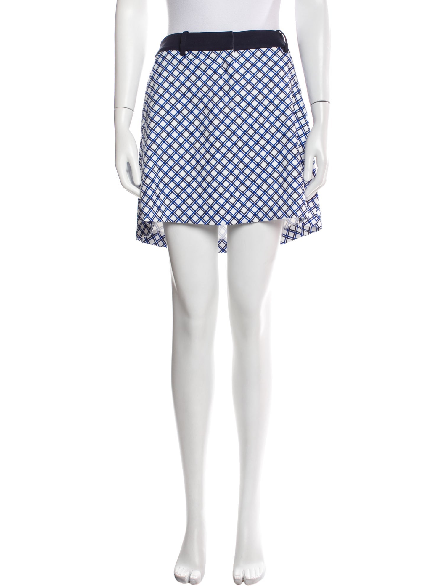 Tory Sport Plaid Print Mini Skirt