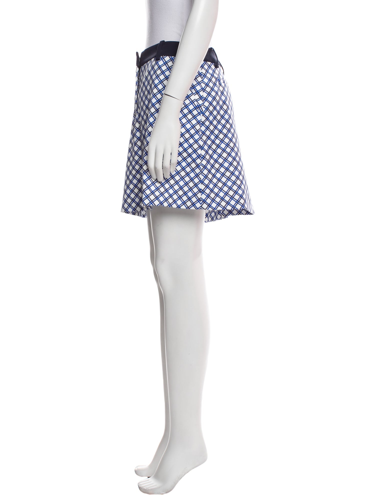Tory Sport Plaid Print Mini Skirt