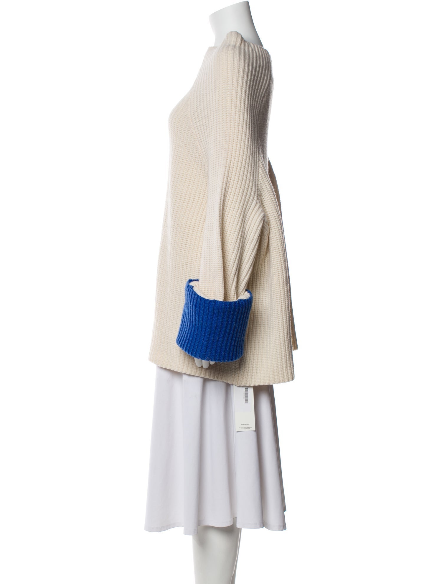 Tory Sport Colorblock Pattern Mock Neck Sweater