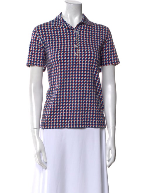 Tory Sport Plaid Print Short Sleeve Polo