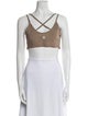 Tory Sport V-Neck Sleeveless Crop Top