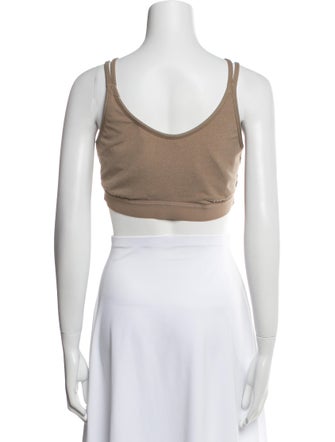 Tory Sport V-Neck Sleeveless Crop Top