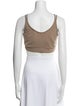 Tory Sport V-Neck Sleeveless Crop Top