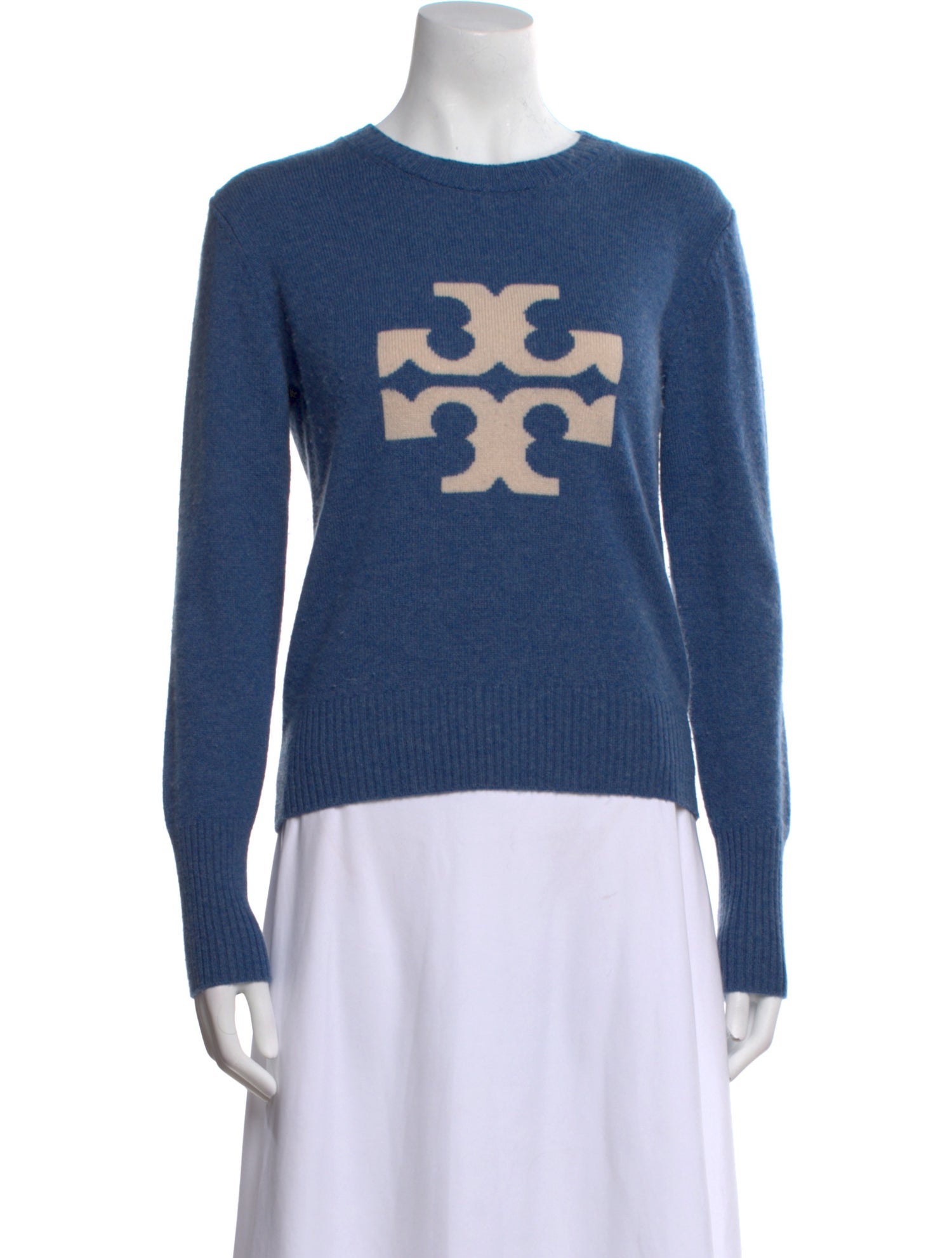 Tory Sport Cashmere Graphic Print Sweater
