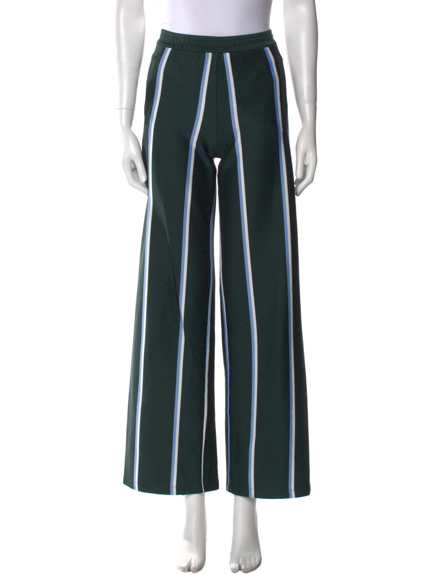 Tory Sport Striped Wide Leg Pants