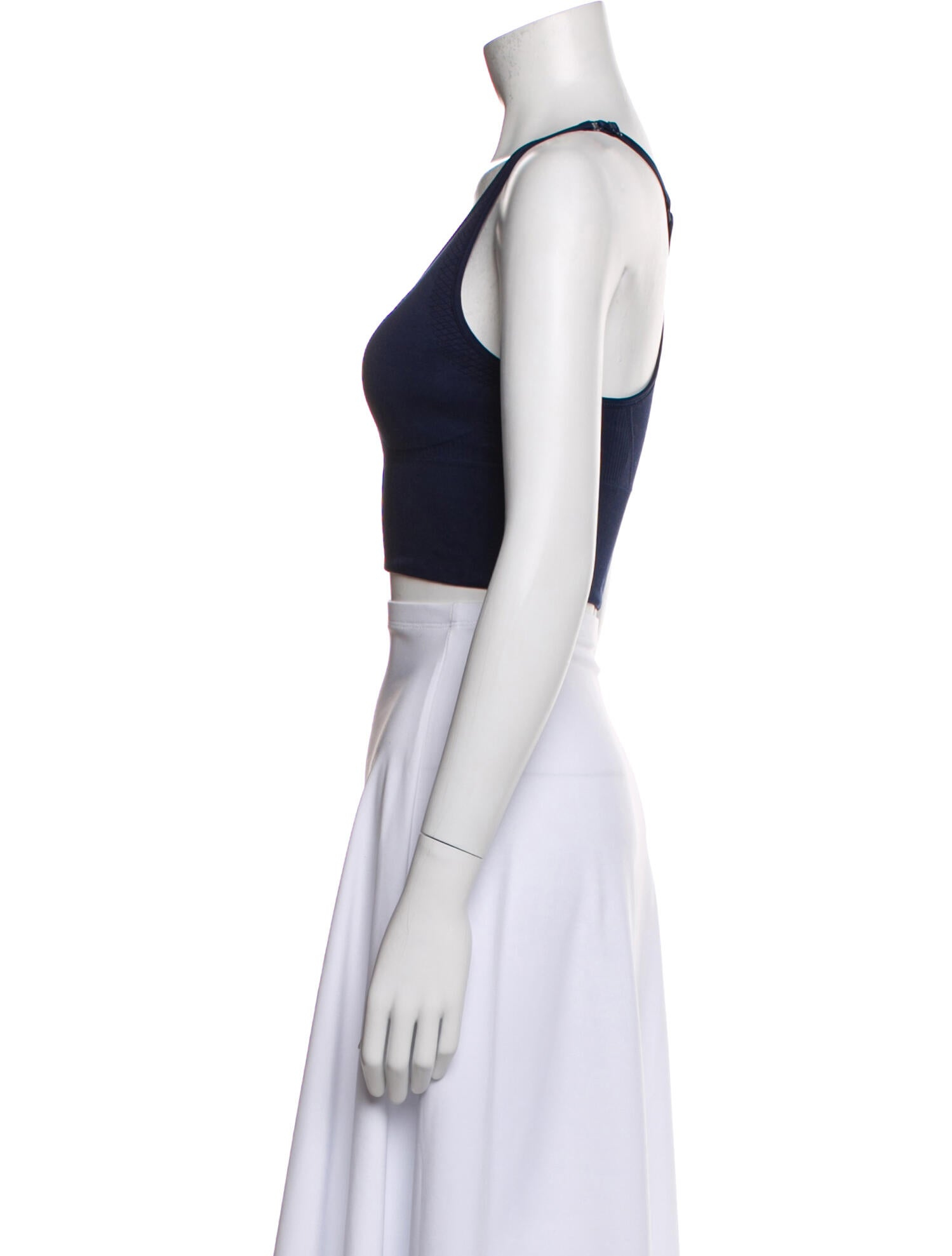 Tory Sport Scoop Neck Sleeveless Crop Top