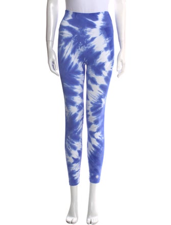 Tory Sport Tie-Dye Print Skinny Leg Pants