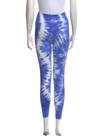 Tory Sport Tie-Dye Print Skinny Leg Pants