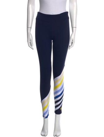 Tory Sport Striped Skinny Leg Pants