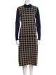 Tory Sport Merino Wool Plaid Print Skirt Set