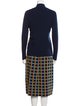 Tory Sport Merino Wool Plaid Print Skirt Set
