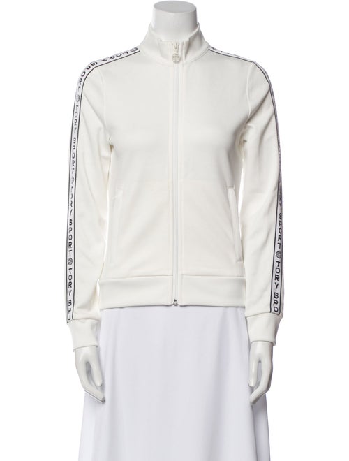 Tory Sport Striped Bomber Jacket