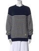 Tory Sport Striped Crew Neck Sweater