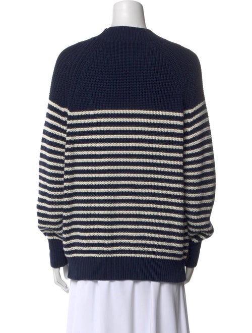 Tory Sport Striped Crew Neck Sweater