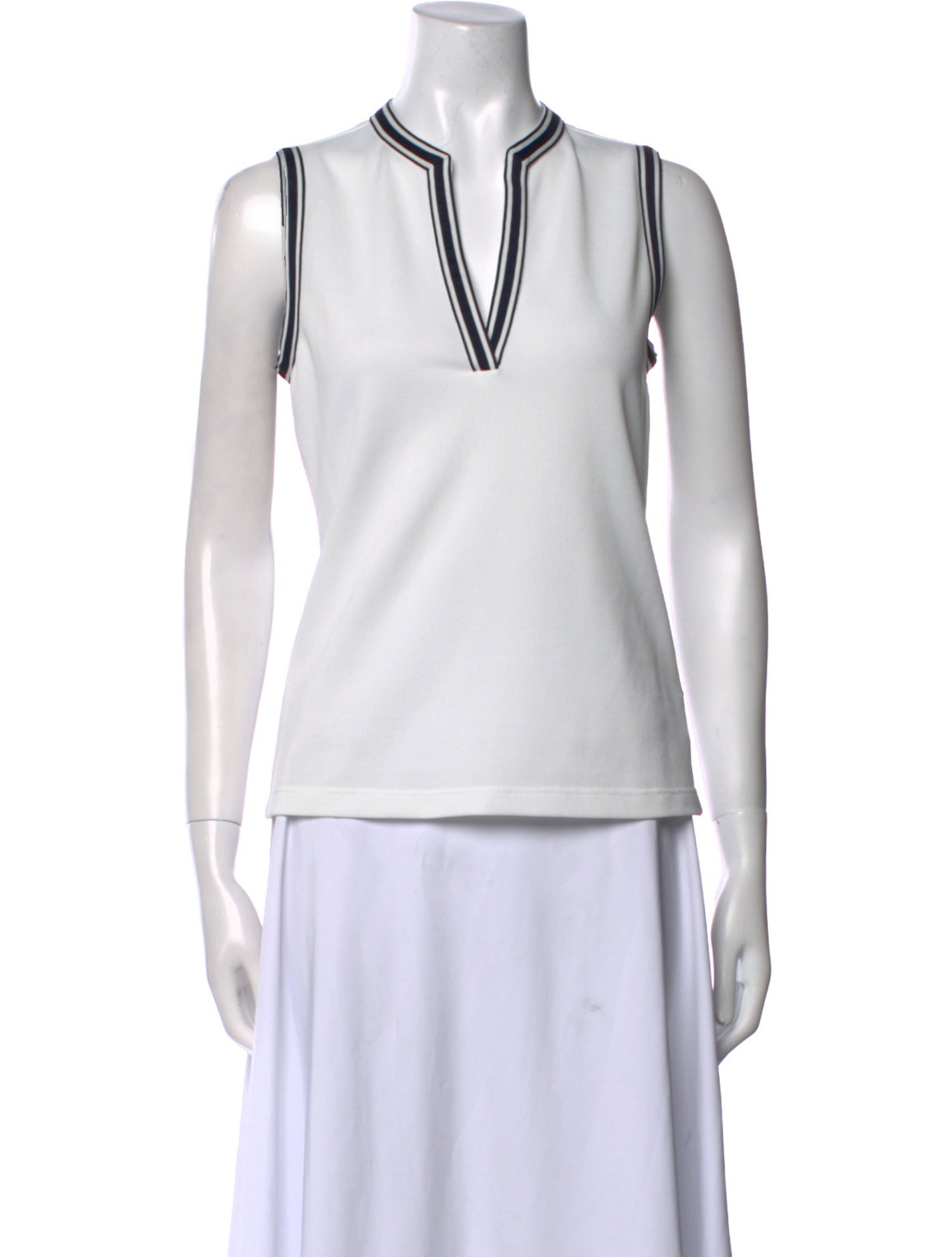 Tory Sport V-Neck Sleeveless Top