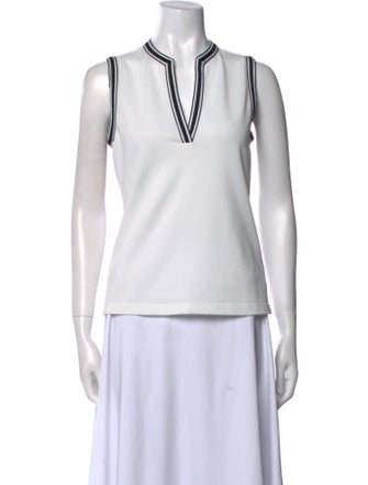 Tory Sport V-Neck Sleeveless Top