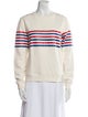 Tory Sport Striped Crew Neck Sweatshirt