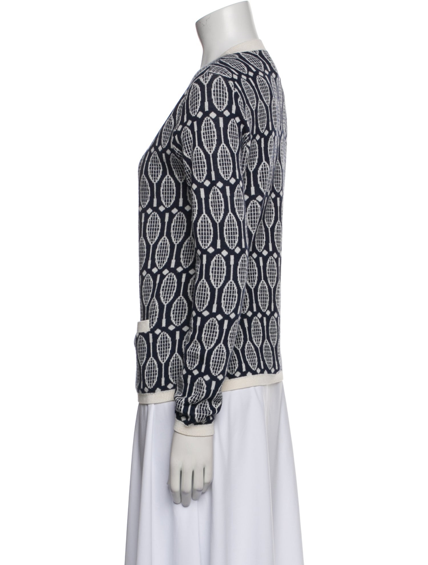 Tory Sport Merino Wool Printed Evening Jacket