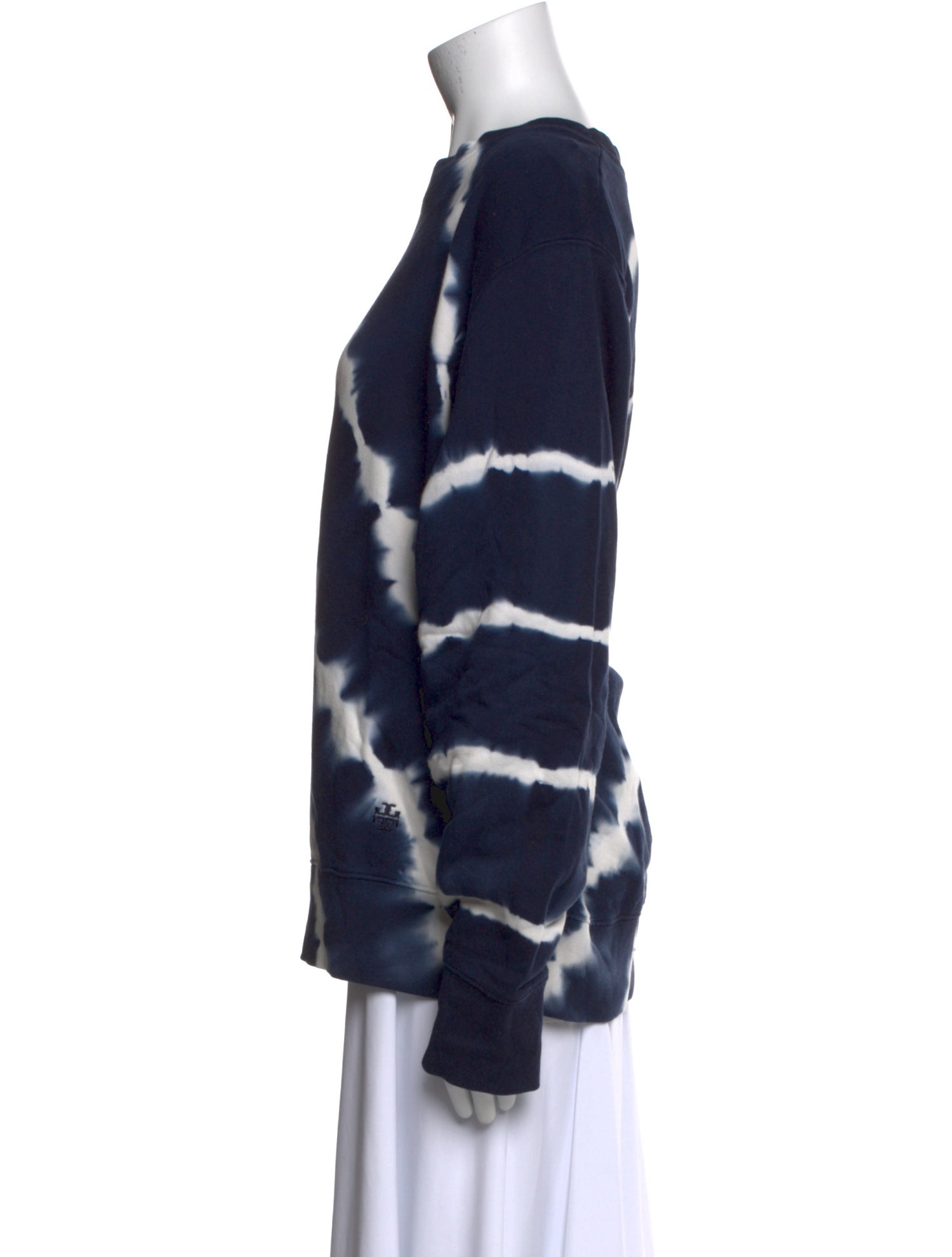 Tory Sport Tie-Dye Print Crew Neck Sweatshirt