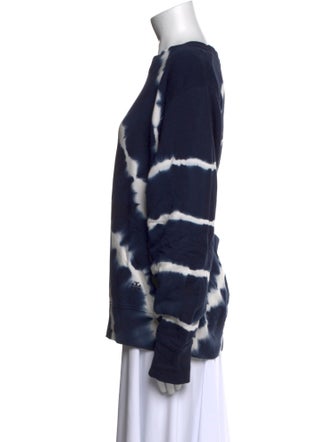 Tory Sport Tie-Dye Print Crew Neck Sweatshirt