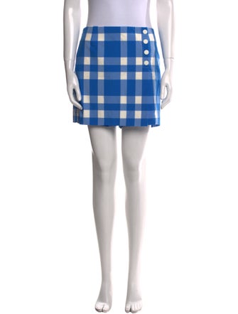 Tory Sport Plaid Print Mini Shorts