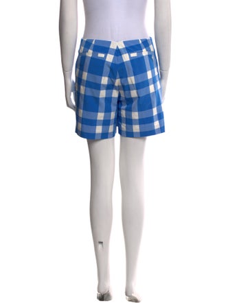Tory Sport Plaid Print Mini Shorts