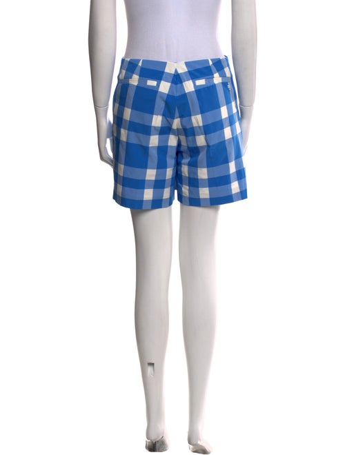 Tory Sport Plaid Print Mini Shorts