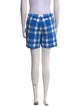 Tory Sport Plaid Print Mini Shorts