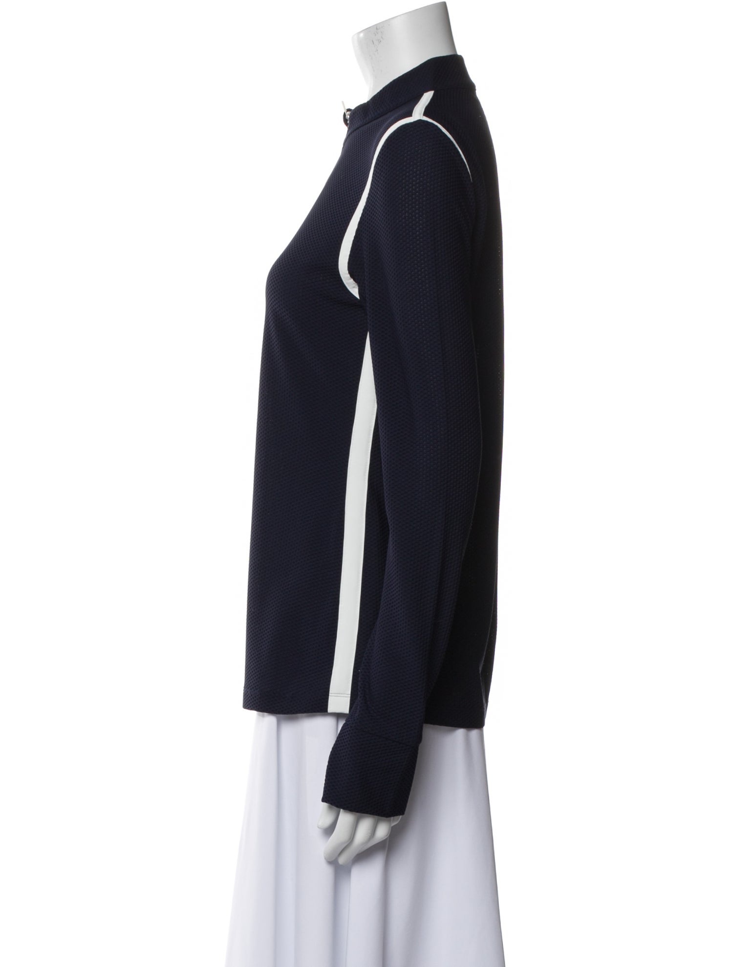 Tory Sport Nylon Mock Neck Top