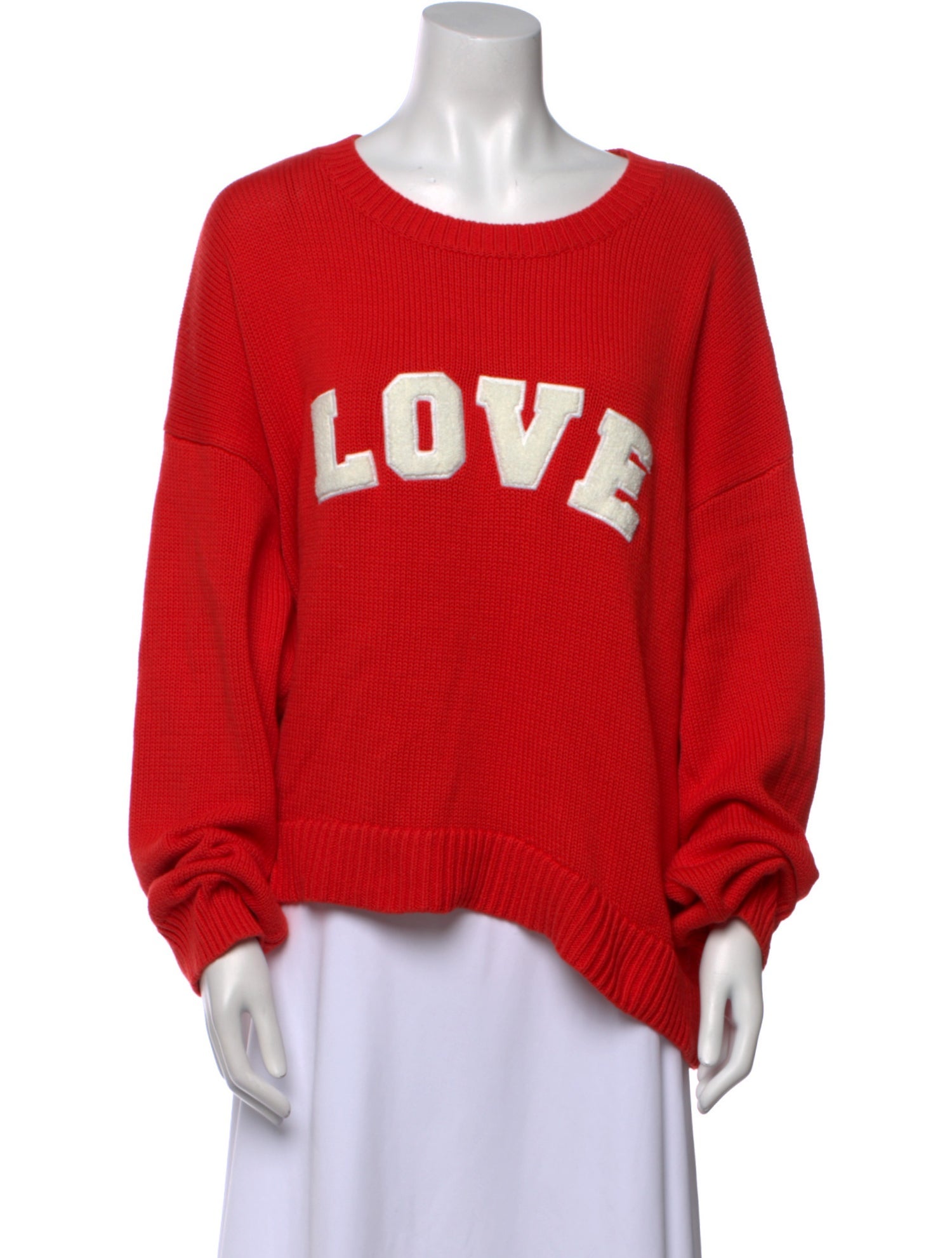 Tory Sport Graphic Print Scoop Neck Sweater