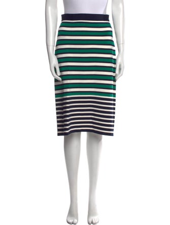 Tory Sport Striped Knee-Length Skirt