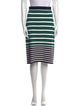 Tory Sport Striped Knee-Length Skirt