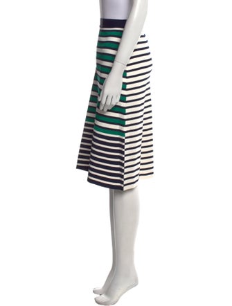 Tory Sport Striped Knee-Length Skirt