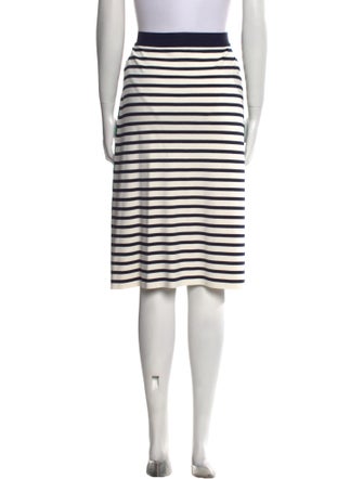 Tory Sport Striped Knee-Length Skirt