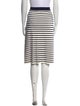 Tory Sport Striped Knee-Length Skirt