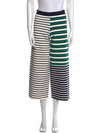 Tory Sport Striped Wide Leg Pants