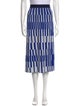 Tory Sport Striped Midi Length Skirt