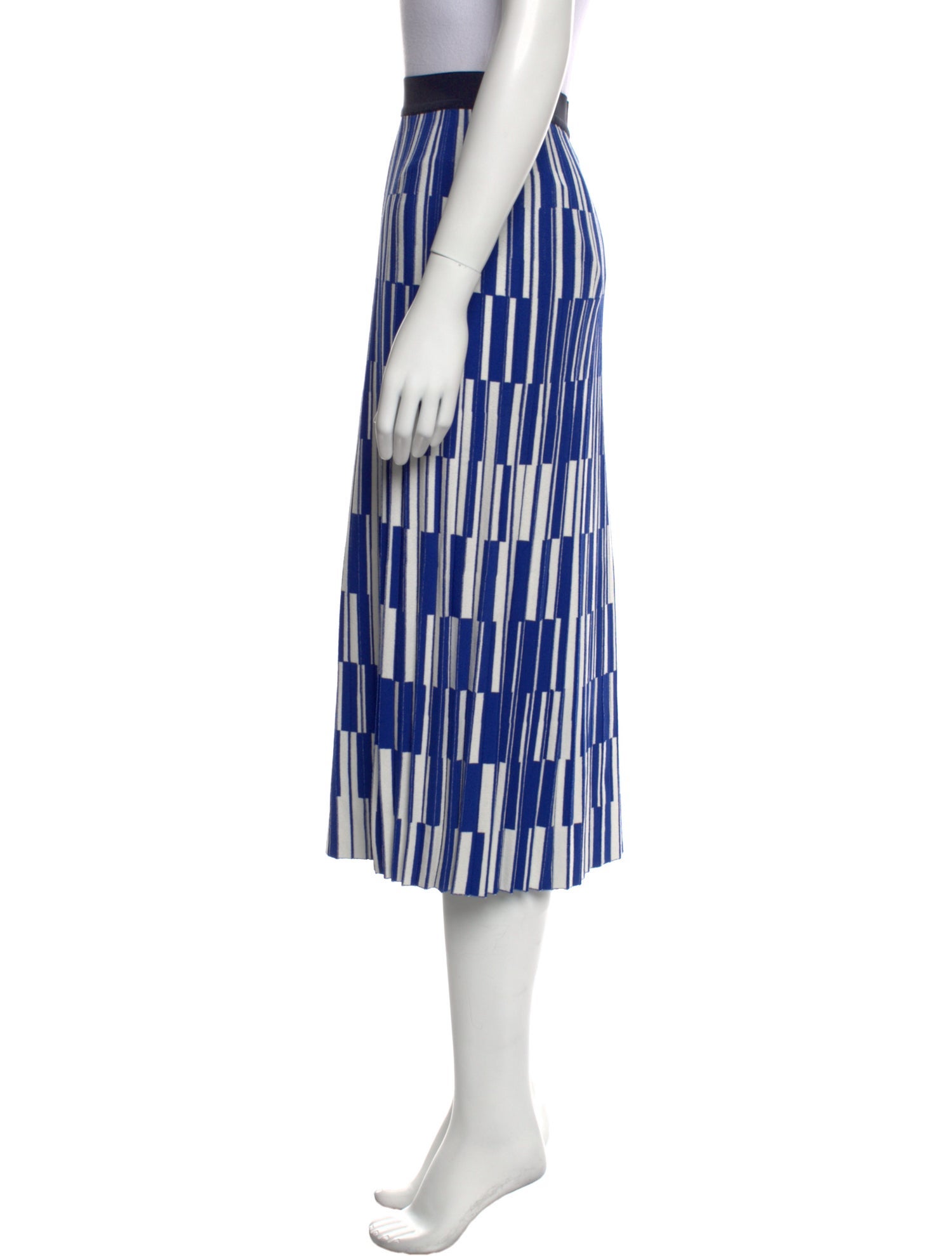 Tory Sport Striped Midi Length Skirt