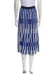 Tory Sport Striped Midi Length Skirt