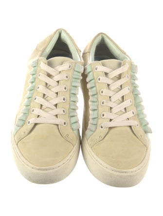 Tory Sport Suede Ruffle Embellishment Sneakers