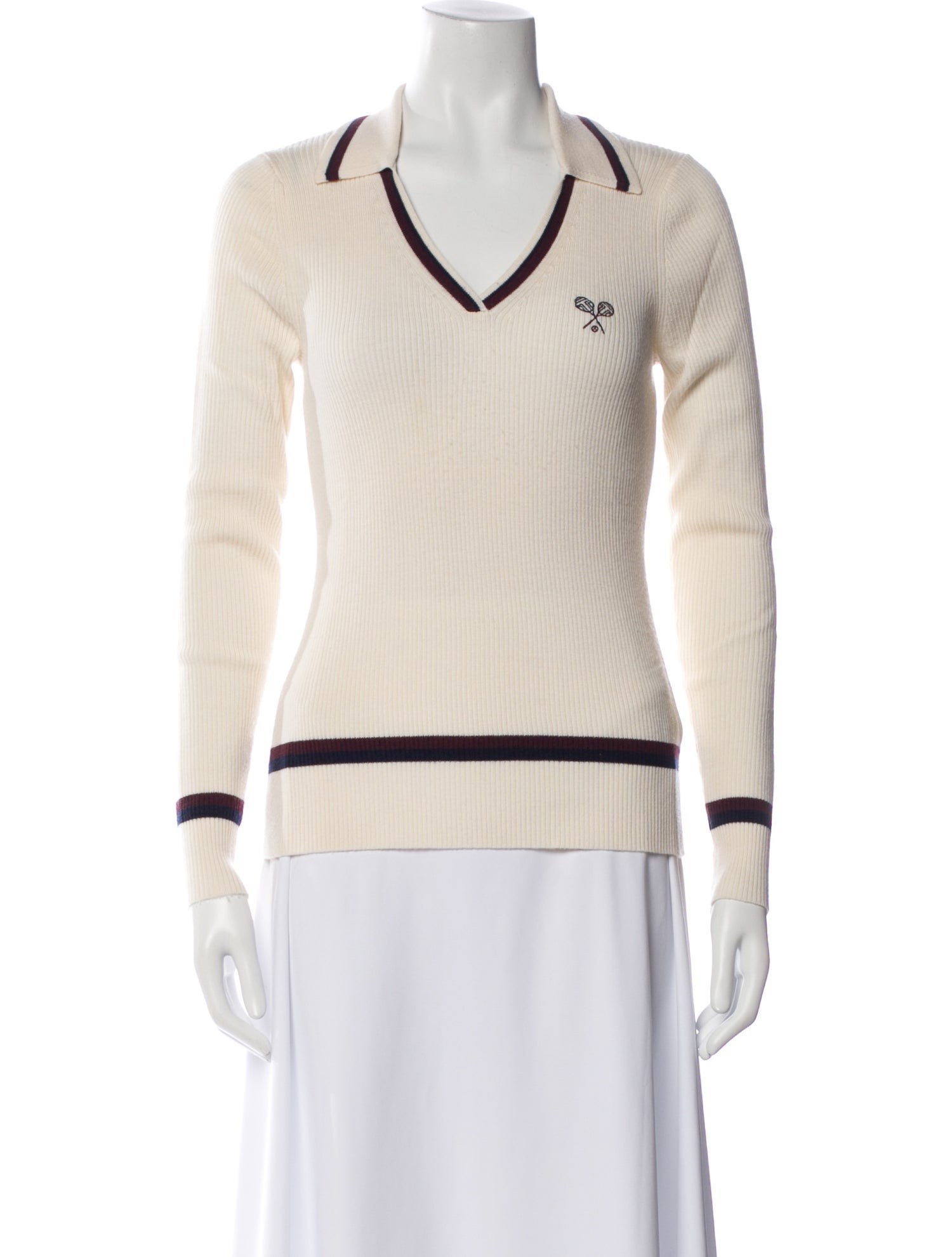 Tory Sport Merino Wool V-Neck Sweater