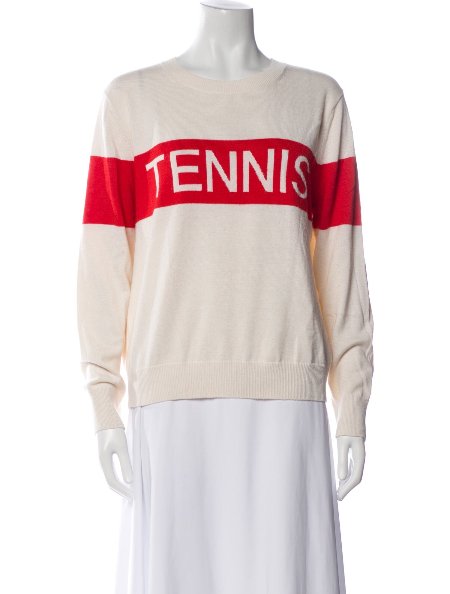 Tory Sport Graphic Print Crew Neck Sweater