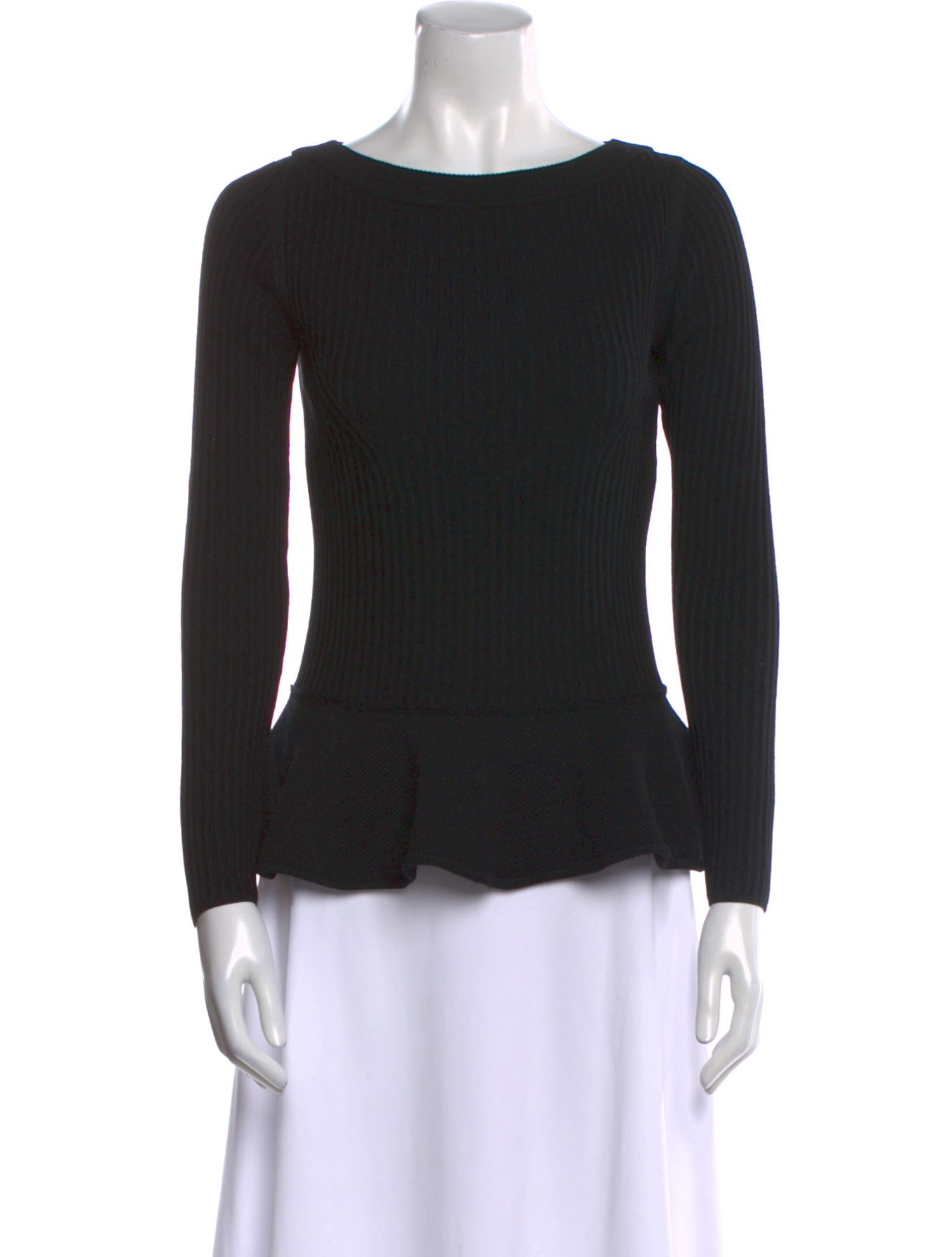 Tory Sport Merino Wool Bateau Neckline Sweater